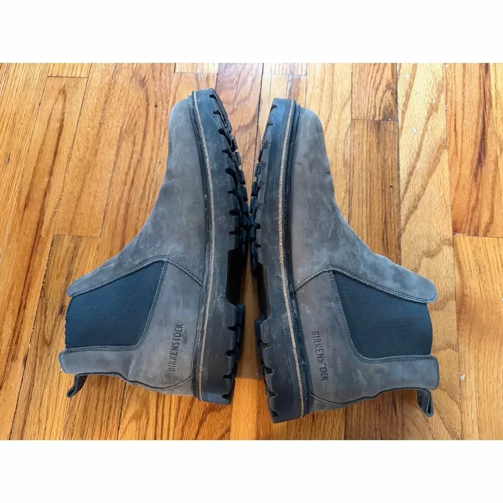 Birkenstock graphite nubuck size 43/ 10 mens chelsea boots